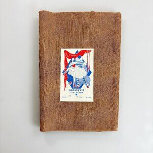 ANTIQUE Harlequin Tarlatan Fabric 16 YDS New Deadstock Starched Crinoline Brown